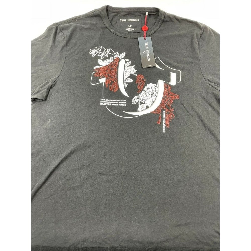 True Religion Men’s Floral Horseshoe Graphic T Shirt 3XL NWT